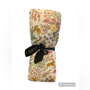 Rachel Zoe King Size Floral Jungle Leopard Quilt